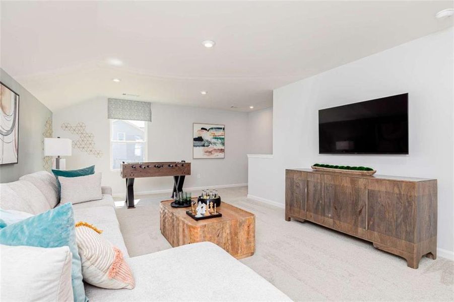 Furnished interior view inside a new home in River Oaks, Locust Grove (Image 24). Furnished interior view inside a new home in River Oaks, Locust Grove (Image 24).