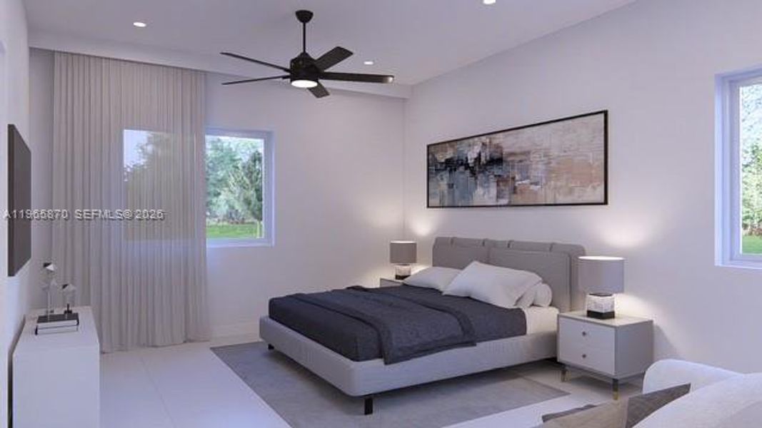 Furnished interior view inside a new home in , Fort Lauderdale (Image 10).