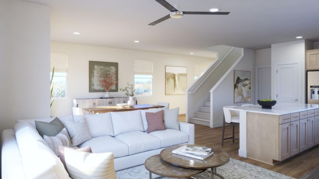 Furnished interior view inside a new home in , Kyle (Image 7).