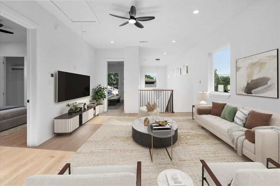 upstairs second living room