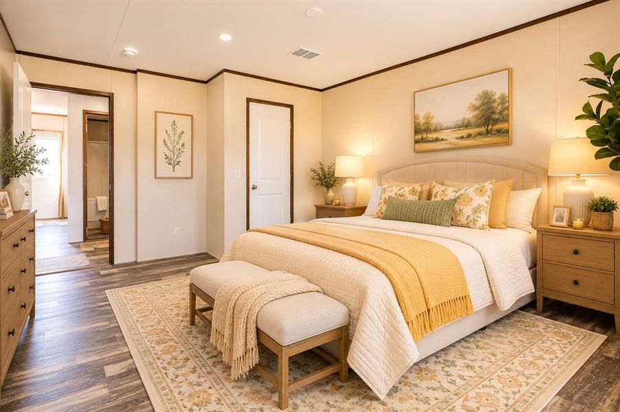 Furnished interior view inside a new home in , Sunset (Image 23). Furnished interior view inside a new home in , Sunset (Image 23).