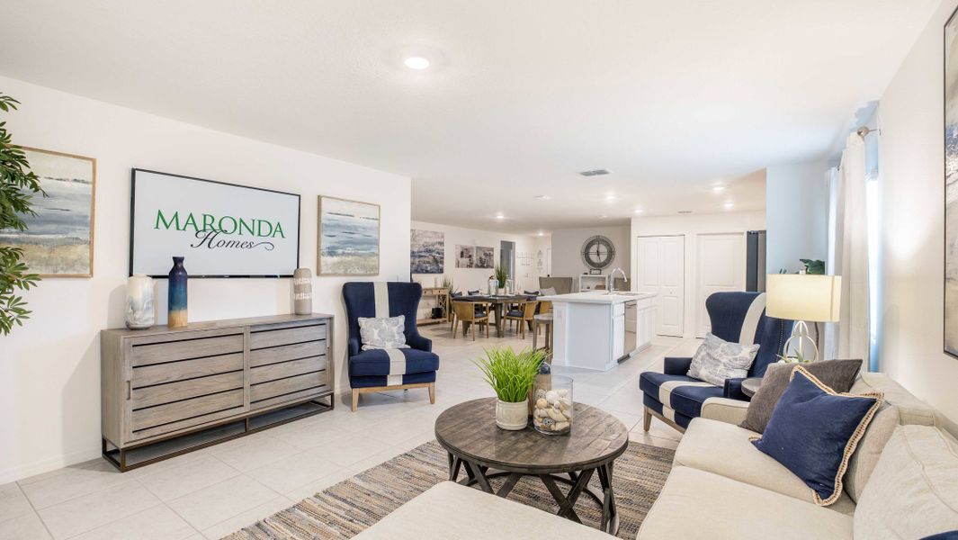Representative furnished interior of a home built from the Marigold by Maronda Homes in North Port, North Port (Image 6).