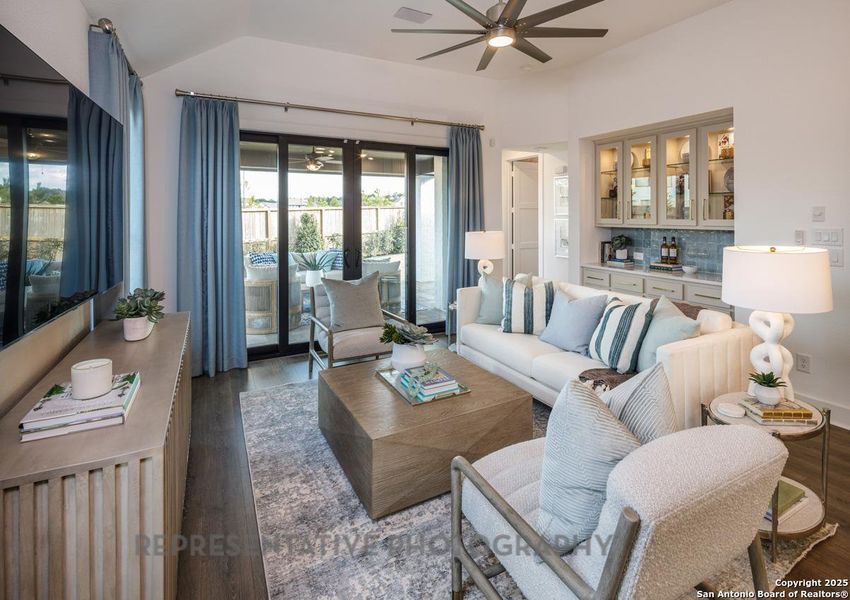 Furnished interior view inside a new home in Prominence, San Antonio (Image 21).