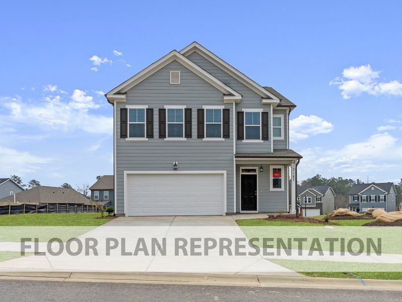 Front Exterior Elevation A | 2078 Plan by Ivey Homes