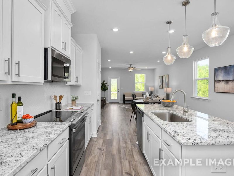 Representative furnished interior of a home built from the The Carter B by Davidson Homes LLC in Wellers Knoll, Lillington (Image 9).