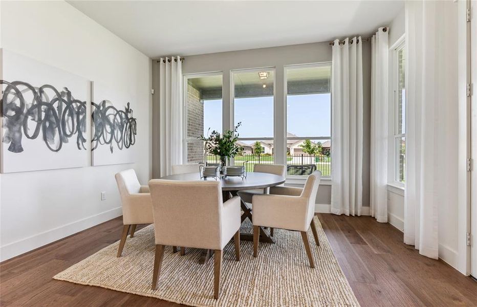Spacious dining area  *Real home pictured