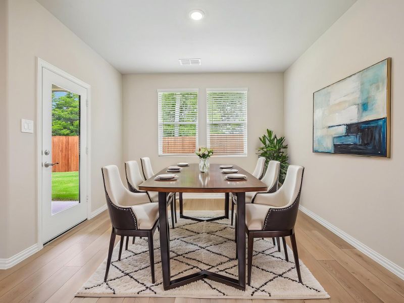 Furnished interior view inside a new home in Parks at Foster Crossing - Premier Series, Anna (Image 4).