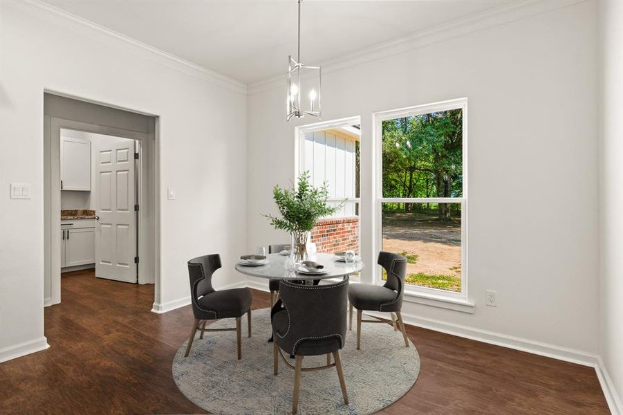 Furnished interior view inside a new home in , Mount Vernon (Image 12).