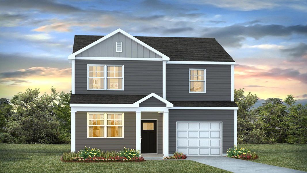 Representative exterior photo of a completed home built from the Brandon by D.R. Horton in Sheep Island, Summerville, SC (Image 2).