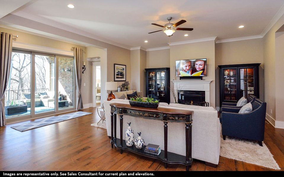 Representative furnished interior of a home built from the Dresden by CastleRock Communities in Belvoir, Fairview (Image 6).