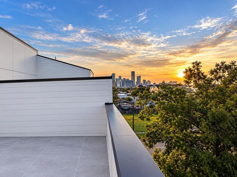 Exterior details and patio area of a home in , Houston (Image 3).