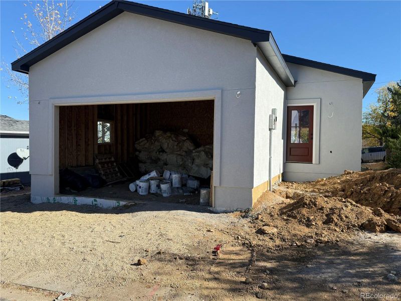 Front of structure Front of structure