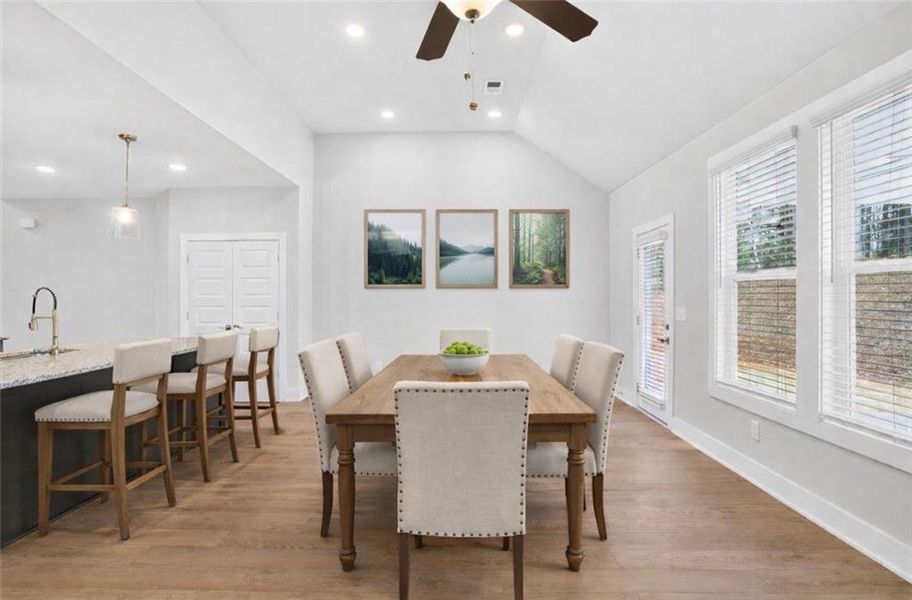 Furnished interior view inside a new home in The Fairways at Mirror Lake, Villa Rica (Image 13).