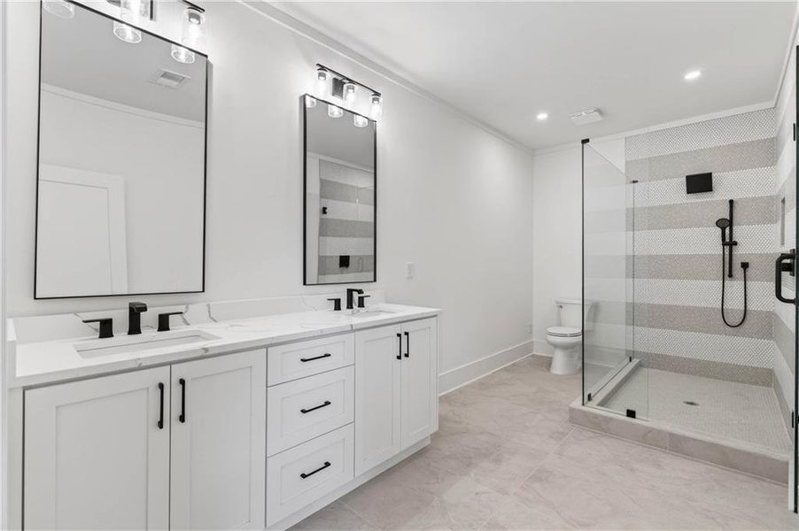 Furnished interior view inside a new home in , Marietta (Image 39).