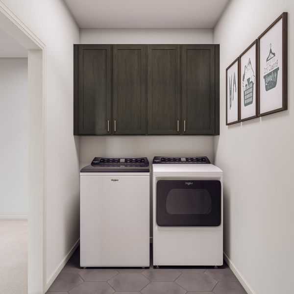 Representative furnished interior of a home built from the A by Tri Pointe Homes in Candelas Townhomes, Arvada (Image 18).
