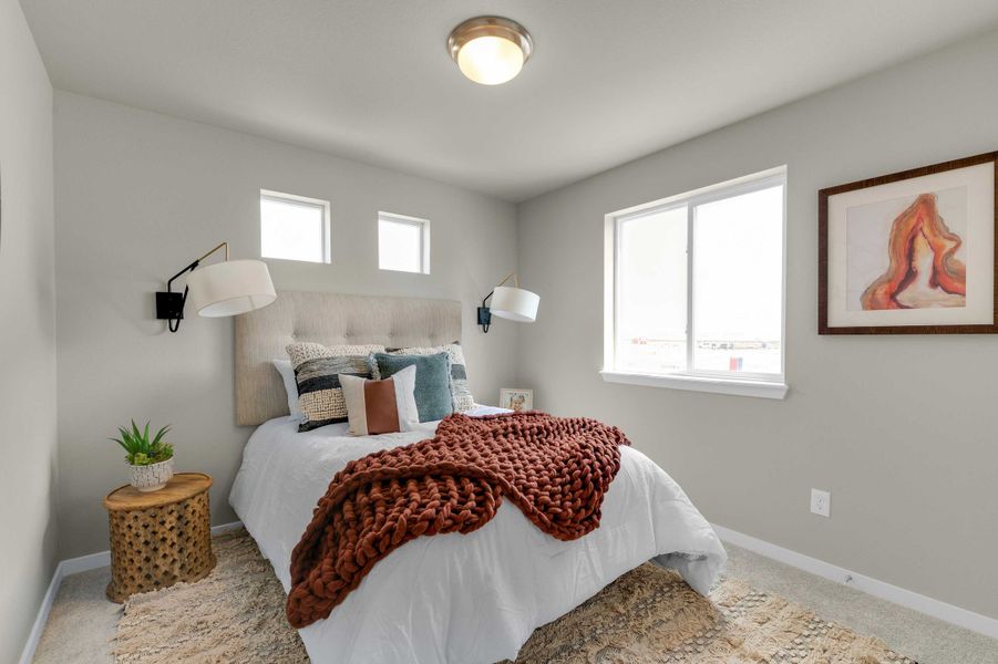 Furnished interior view inside a new home in Banning Lewis Ranch, Colorado Springs (Image 11). Furnished interior view inside a new home in Banning Lewis Ranch, Colorado Springs (Image 11).