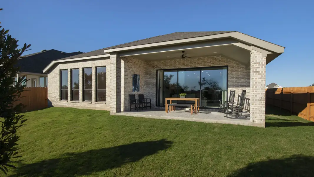 Exterior details and patio area of a home in Mayfair, New Braunfels (Image 22). Exterior details and patio area of a home in Mayfair, New Braunfels (Image 22).