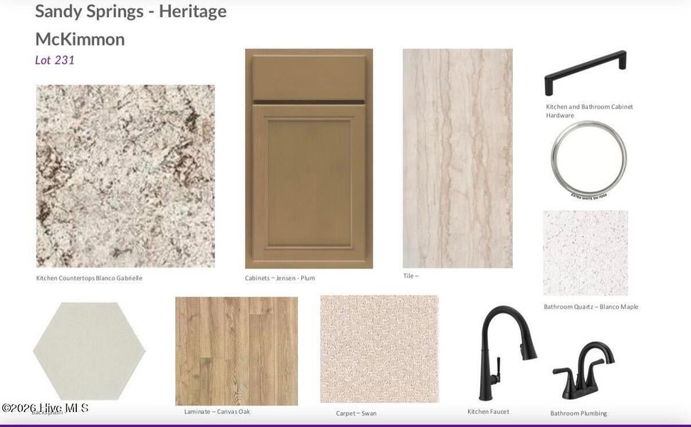 Sample of building materials used in homes in Sandy Springs, Aberdeen (Image 4).