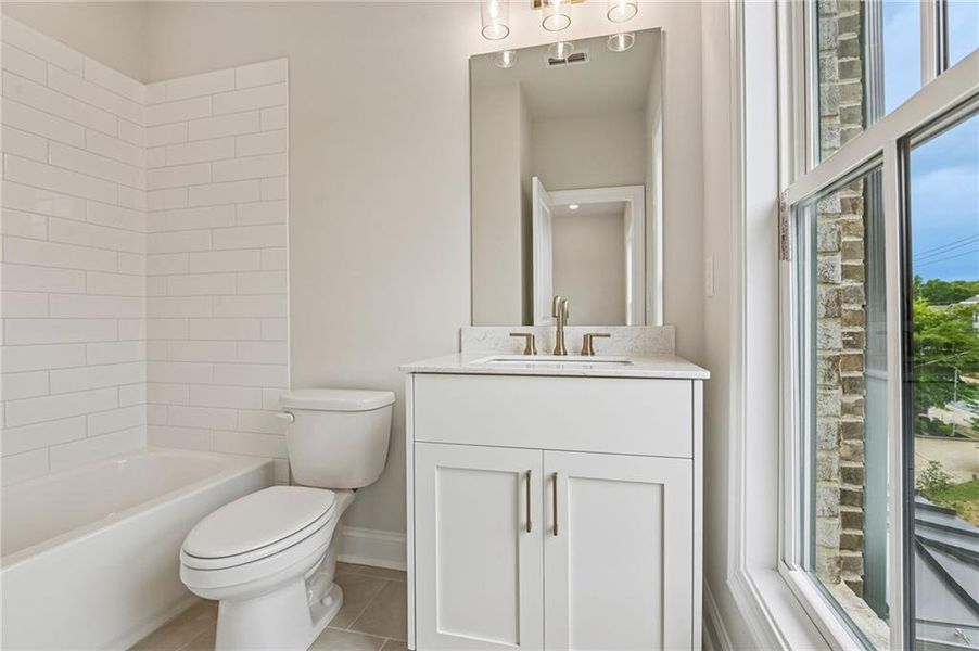 Furnished interior view inside a new home in Byers Park, Alpharetta (Image 14).