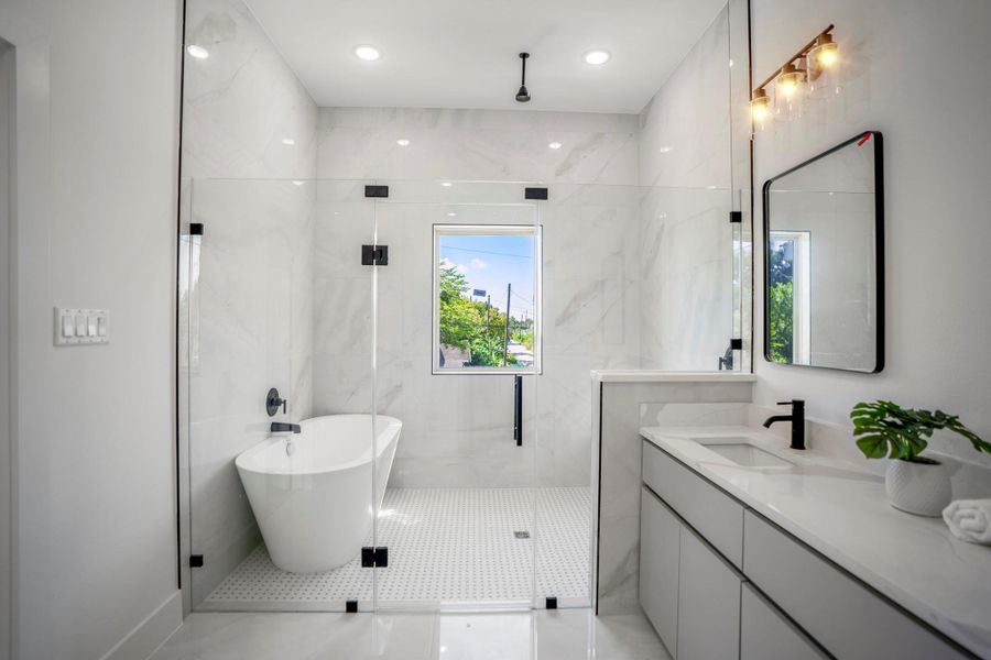Furnished interior view inside a new home in , Houston (Image 9).