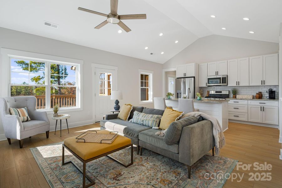 Furnished interior view inside a new home in , Weaverville (Image 7).