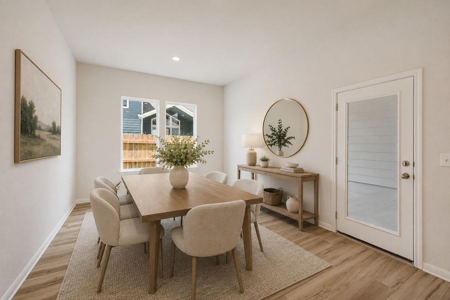 *Virtually Staged Dining Area*
