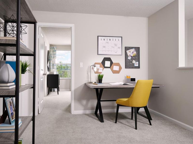 Furnished interior view inside a new home in Cagan Crossings West, Clermont (Image 10).