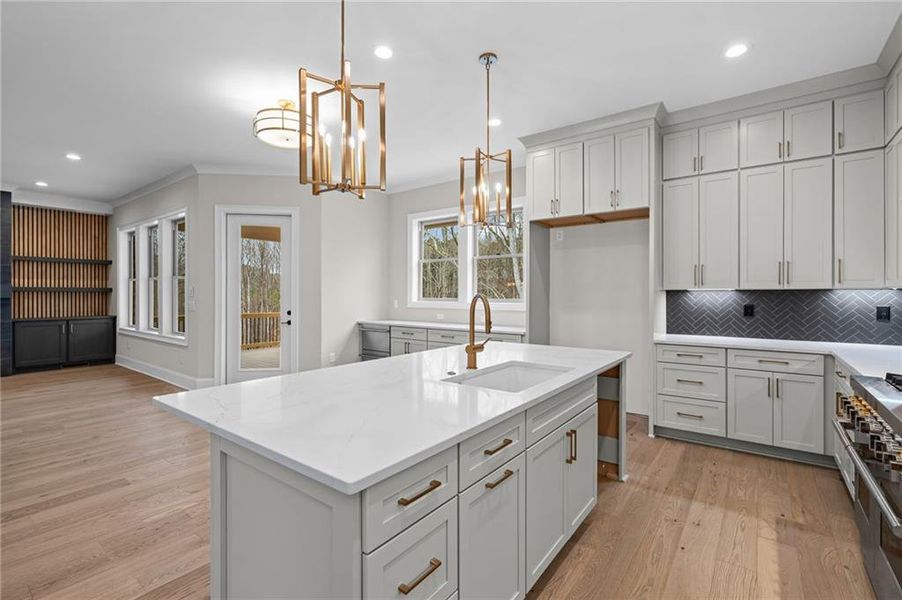 Furnished interior view inside a new home in Laurel View, Suwanee (Image 10). Furnished interior view inside a new home in Laurel View, Suwanee (Image 10).