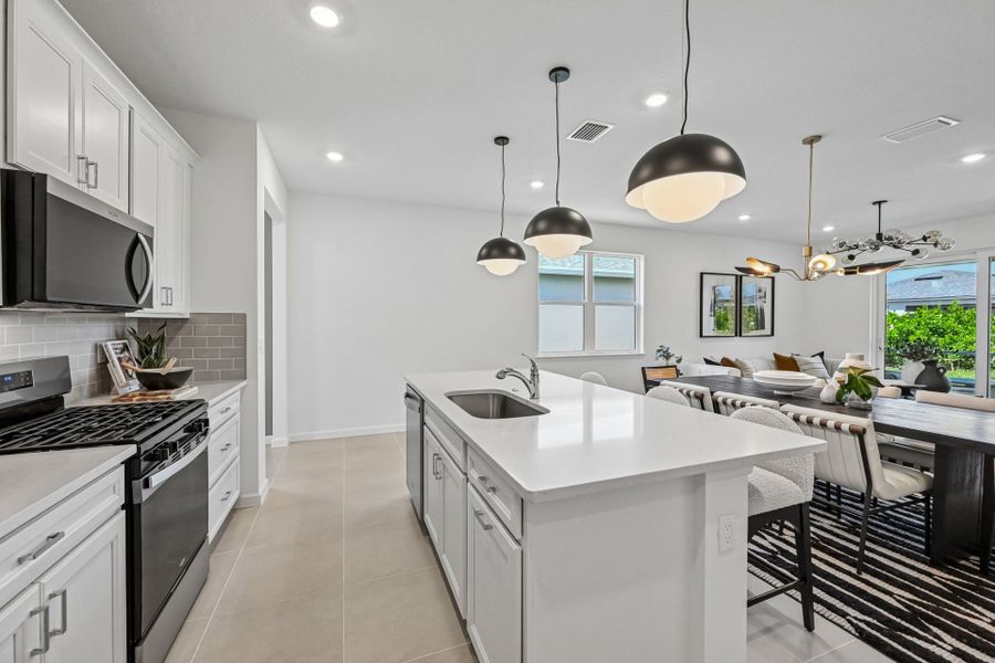 Furnished interior view inside a new home in Harbor Isle, Vero Beach (Image 5).