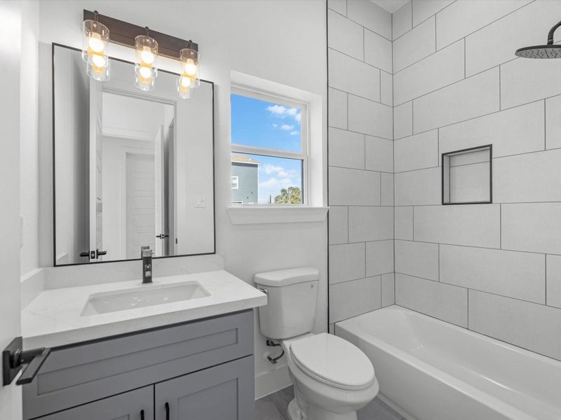 Furnished interior view inside a new home in , Houston (Image 9).