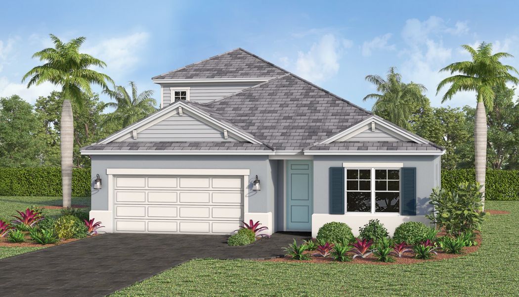 Representative exterior photo of a completed home built from the Summit by Neal Communities in Boca Royale Golf & Country Club at Wellen Park, Englewood, FL (Image 11).