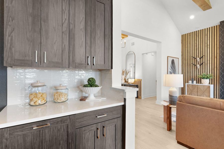 Furnished interior view inside a new home in Highland Village, Georgetown (Image 68). Furnished interior view inside a new home in Highland Village, Georgetown (Image 68).