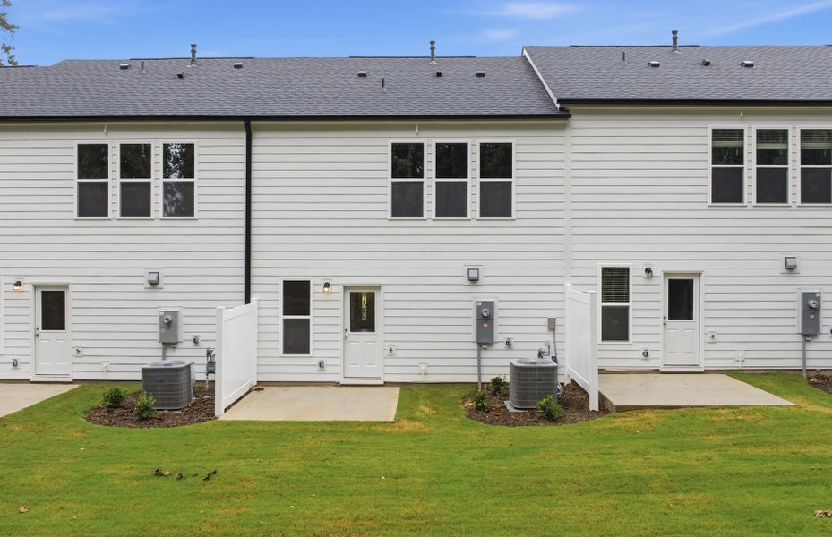 Exterior details and patio area of a home in Cambria, Garner (Image 29).