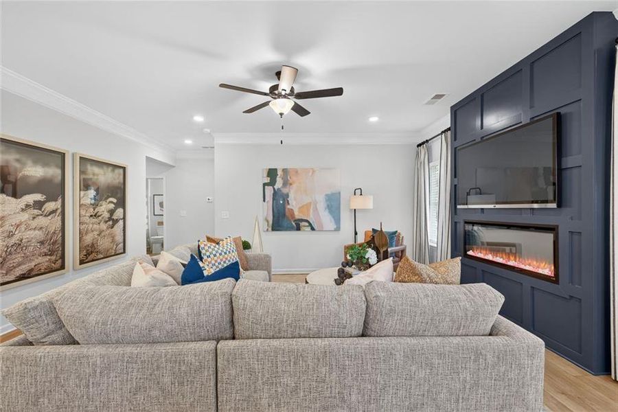 Furnished interior view inside a new home in Allen Manor, Hoschton (Image 15).