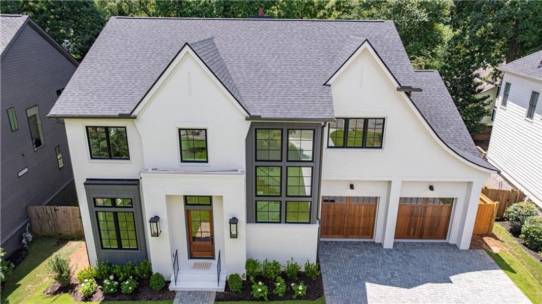 Front exterior of a new home in , Atlanta, GA, highlighting curb appeal (Image 29). Front exterior of a new home in , Atlanta, GA, highlighting curb appeal (Image 29).