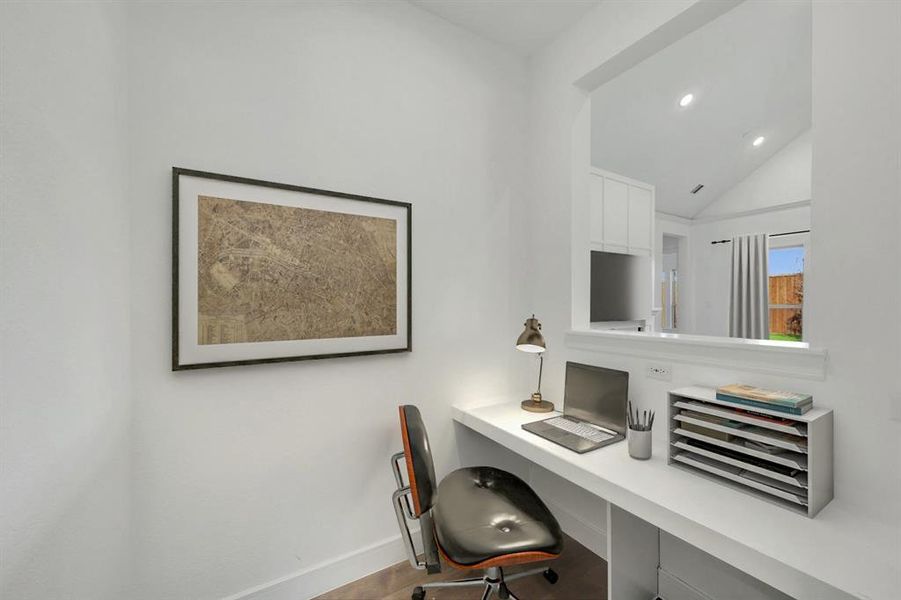 Furnished interior view inside a new home in Kreymer at the Park, Wylie (Image 11).