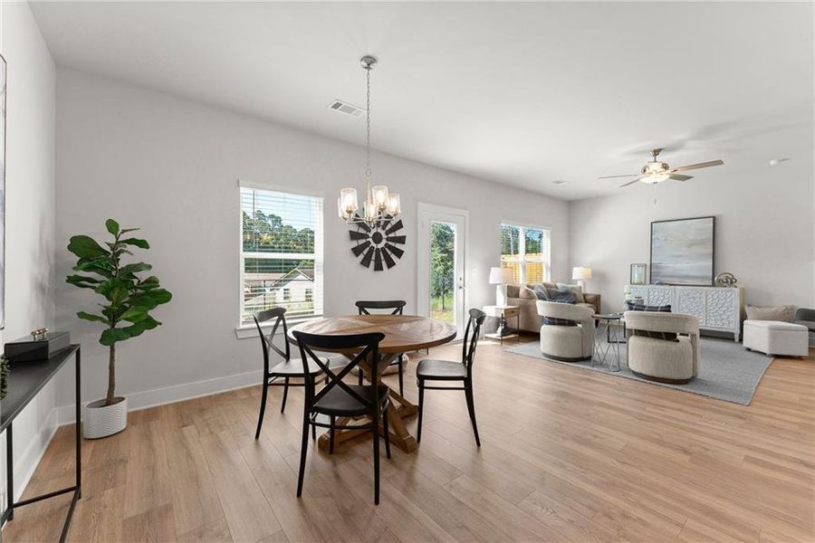 Furnished interior view inside a new home in , Dawsonville (Image 34).