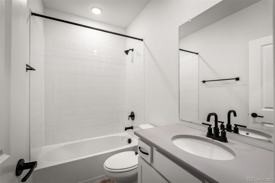 Furnished interior view inside a new home in Revel Crossing at Wolf Ranch – The Outlook Collection, Colorado Springs (Image 25).