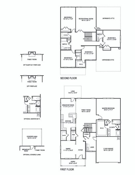 2D floor plan layout for the 3629 by Adams Homes in Norris Landing, Snellville, GA (Image 3).