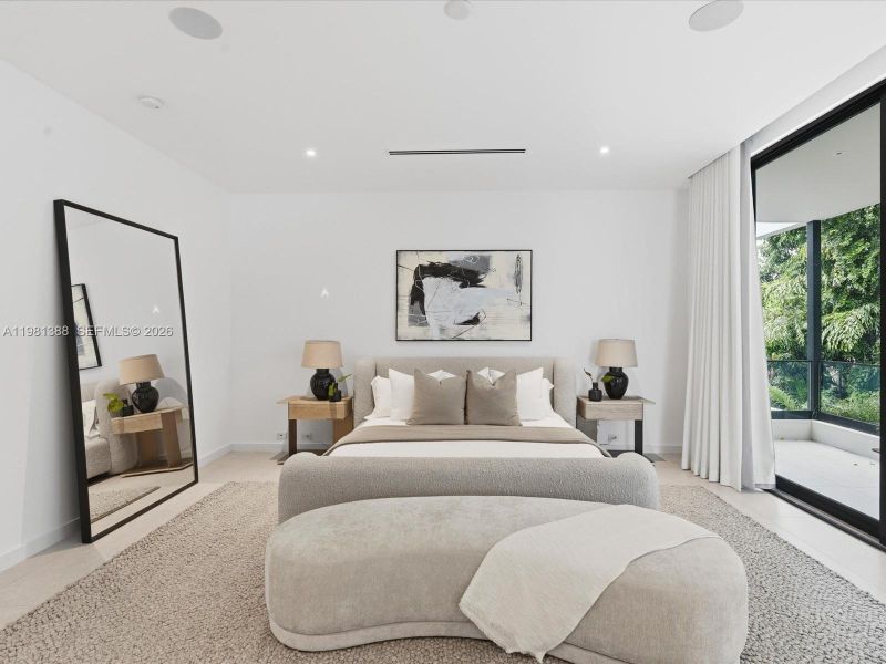 Furnished interior view inside a new home in , Miami (Image 43).