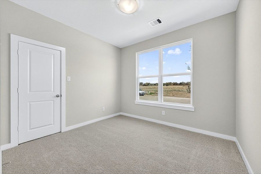 Representative unfurnished interior of a home built from the The Amherst by Lillian Custom Homes in Freeman Farm, Kaufman (Image 38). Representative unfurnished interior of a home built from the The Amherst by Lillian Custom Homes in Freeman Farm, Kaufman (Image 38).