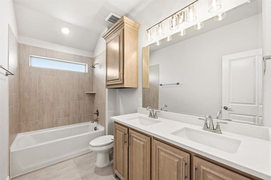 Furnished interior view inside a new home in Hayes Crossing, Midlothian (Image 18).