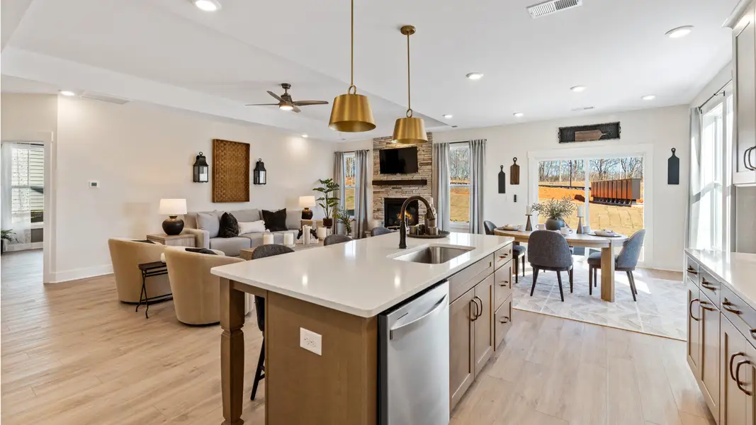 Furnished interior view inside a new home in The Reserve at Livingston Park, Easley (Image 6).