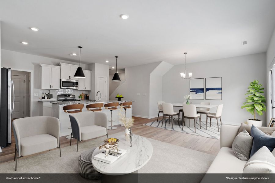 Furnished interior view inside a new home in Sweetbrier, Durham (Image 7). Furnished interior view inside a new home in Sweetbrier, Durham (Image 7).