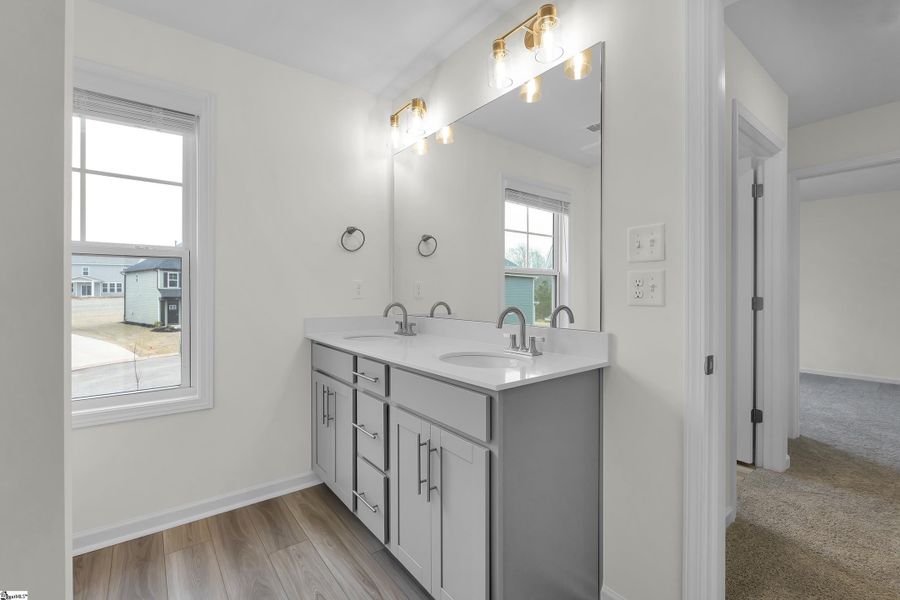 Furnished interior view inside a new home in Sedona, Greenville (Image 4). Furnished interior view inside a new home in Sedona, Greenville (Image 4).
