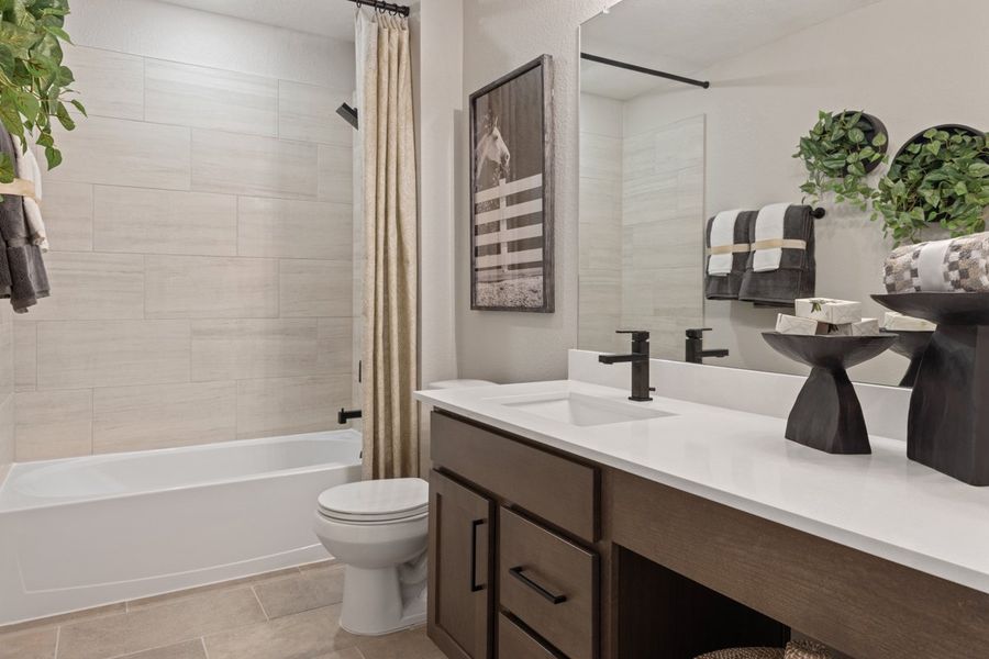 Representative furnished interior of a home built from the 2382 by KB Home in Madera Preserve, New Caney (Image 18). Representative furnished interior of a home built from the 2382 by KB Home in Madera Preserve, New Caney (Image 18).