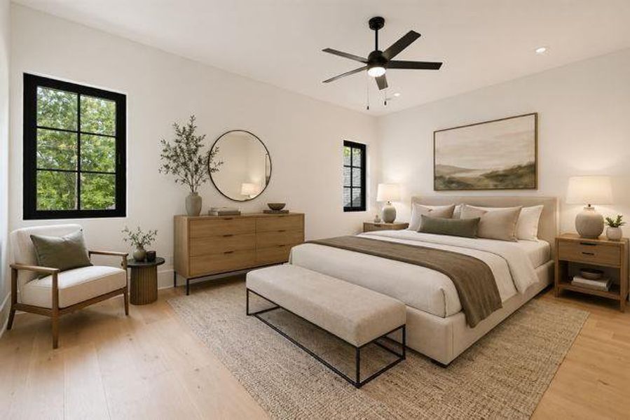 Furnished interior view inside a new home in , Alpharetta (Image 47).