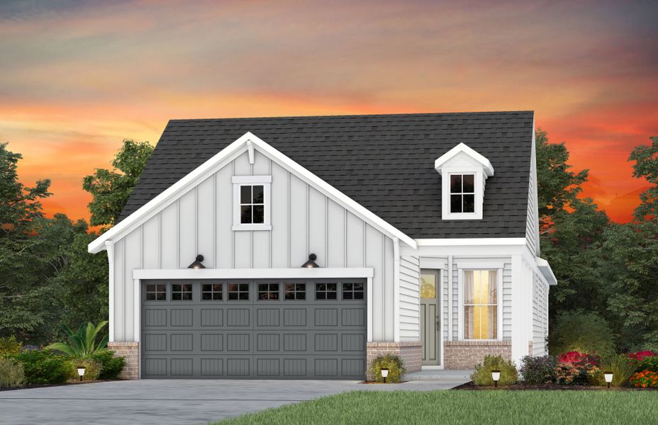 Representative exterior photo of a completed home built from the Contour by Del Webb in Del Webb Carolina Ridge, Midland, NC (Image 32).