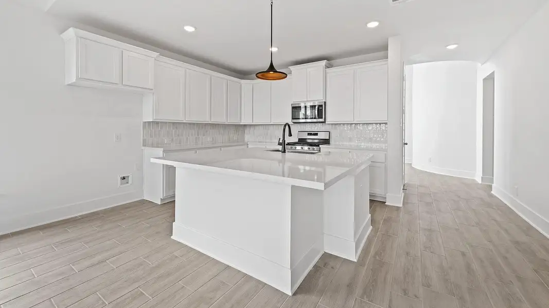 Furnished interior view inside a new home in The Trails, New Caney (Image 5).