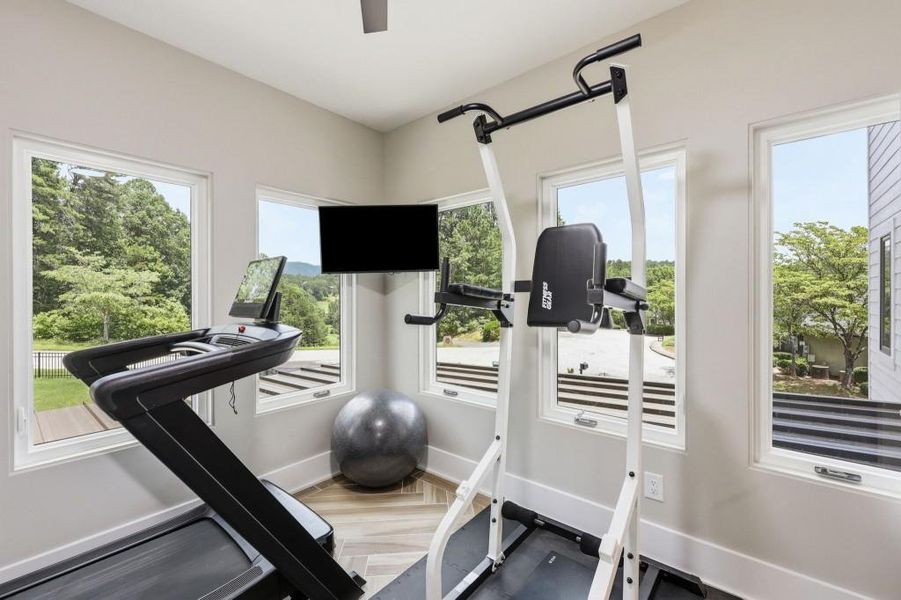 Furnished interior view inside a new home in , Helen (Image 37).